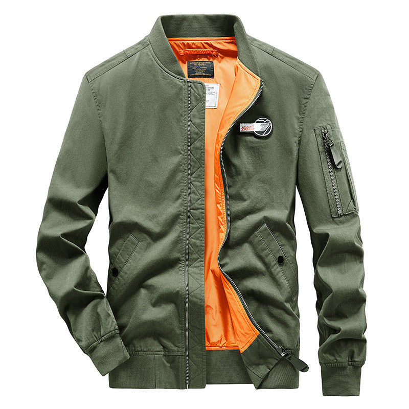 Herrbomberjacka med sidofickor och praktiska ärmfickor Skorter