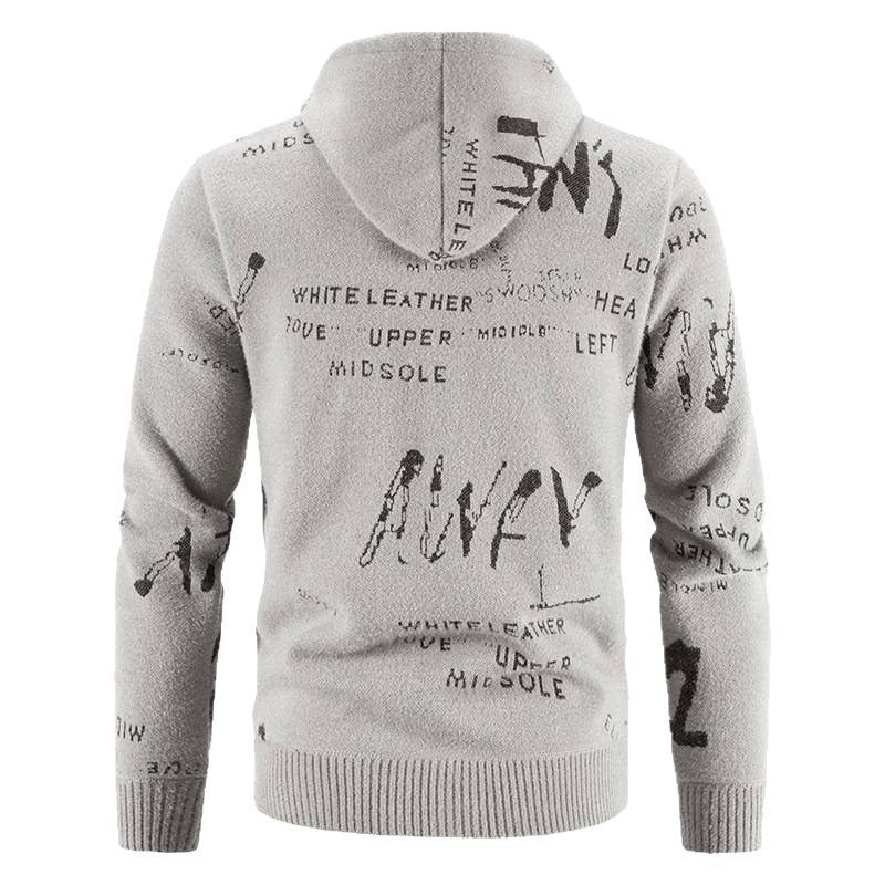 Men's stylish hoodie jacket with creative print Skorter