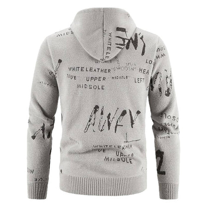 Men's stylish hoodie jacket with creative print Skorter