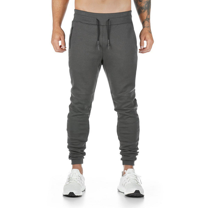 Men's Sporty Jogging Pants with Practical Zipper Pockets Skorter