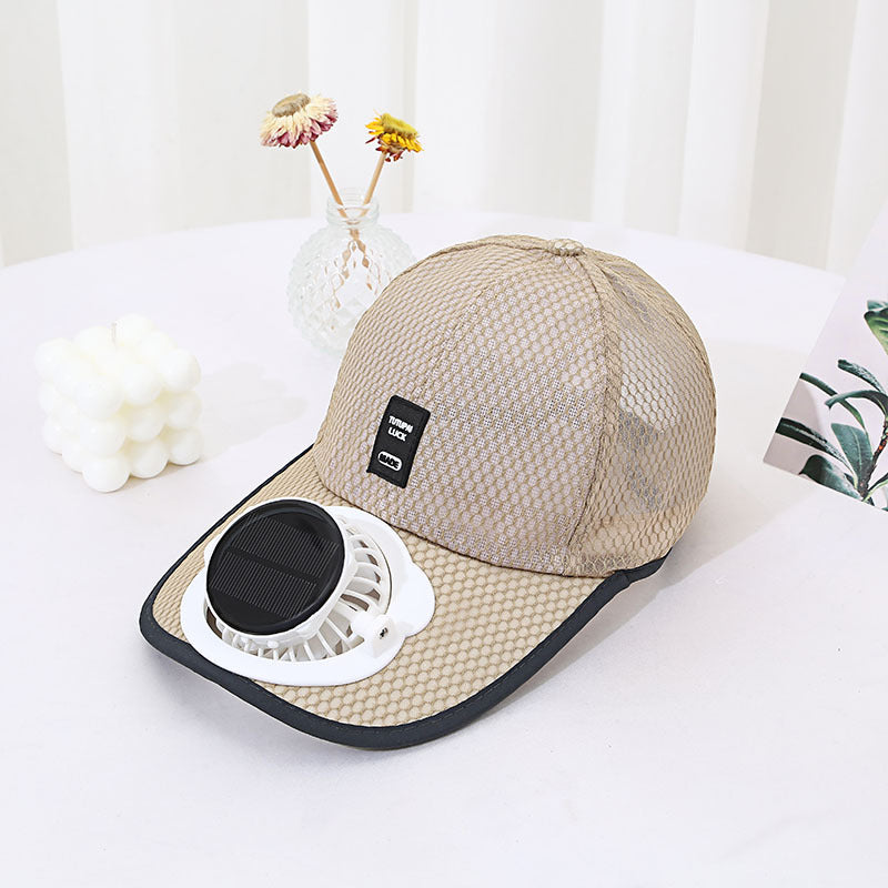 Skorter | Solar Unisex Fan Hat with breathable mesh sun protection
