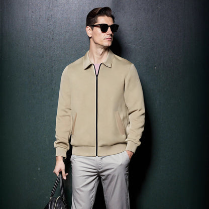 Men's sporty jacket with textured design and modern collar Skorter