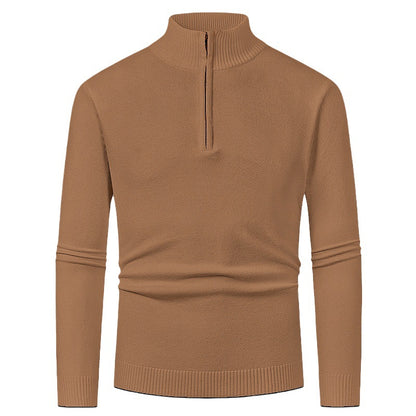 Men's pullover with high collar and zipper Skorter