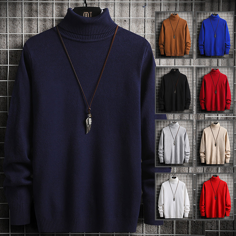 Men's stylish turtleneck sweater made of high-quality cotton Skorter