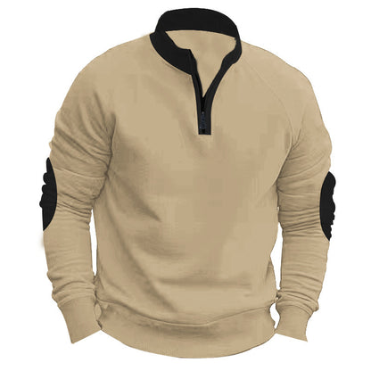 Men's sweatshirt with textured zipper Skorter