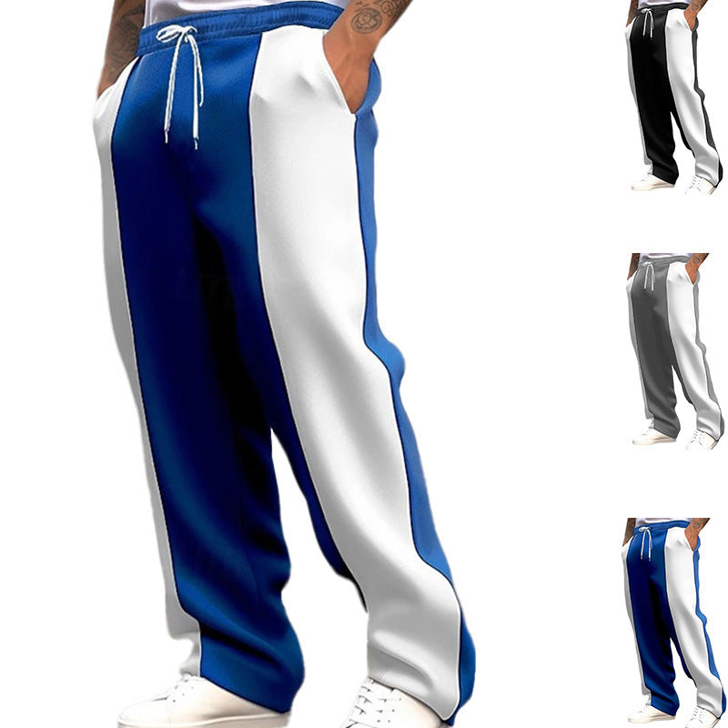 Men's sporty training pants with contrasting details Skorter
