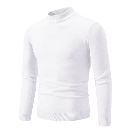 Men's trendy turtleneck sweater made of fine knit quality Skorter