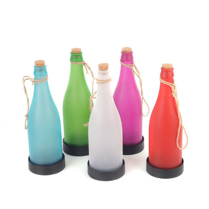Skorter | 5 Piece Solar Wine Bottle Light Outdoor Decoration Plastic LED Hanging Light