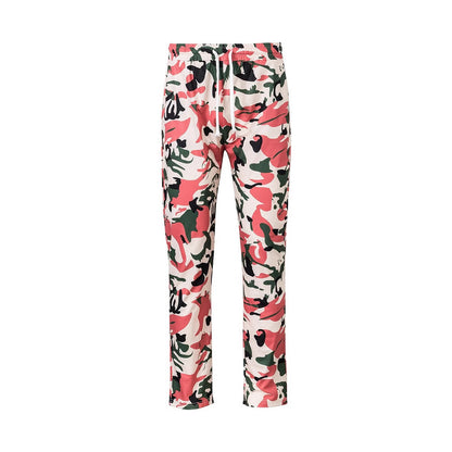 Herrjoggingbyxor i kamouflage med resår i midjan och sidofickor, skorter