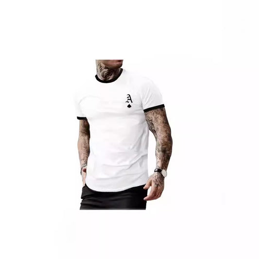 Men's T-shirt with modern design and contrasting collar Skorter