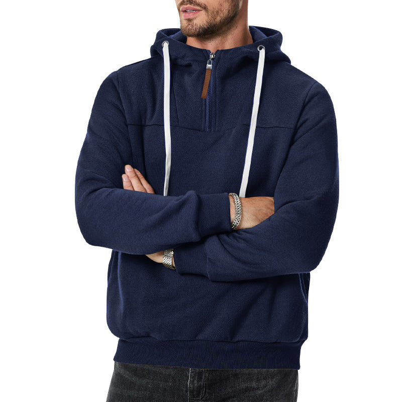 Men's stylish hoodie with innovative zipper and practical drawstrings Skorter