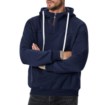 Men's stylish hoodie with innovative zipper and practical drawstrings Skorter