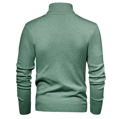 Men Timeless Turtleneck Sweater made of Soft Wool Skorter