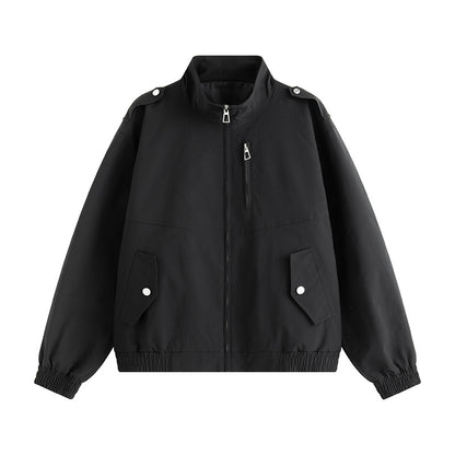 Men's practical leisure jacket with high collar and side insert pockets Skorter