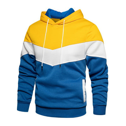 Men's sporty hoodie with modern color block design and breathable properties Skorter