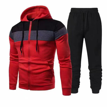 Men's tracksuit with functional hooded top and comfortable jogging pants Skorter