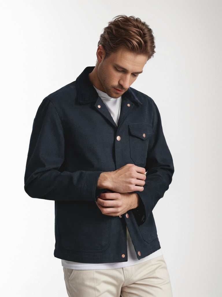 Men's timeless jacket with textured design Skorter