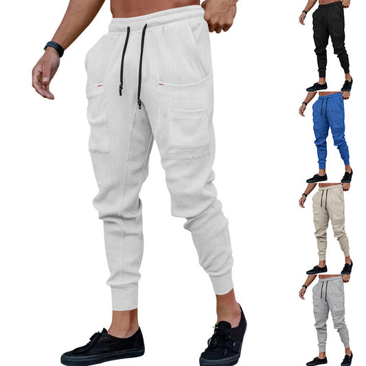 Men's cargo joggers with practical side pockets and elastic waistband Skorter