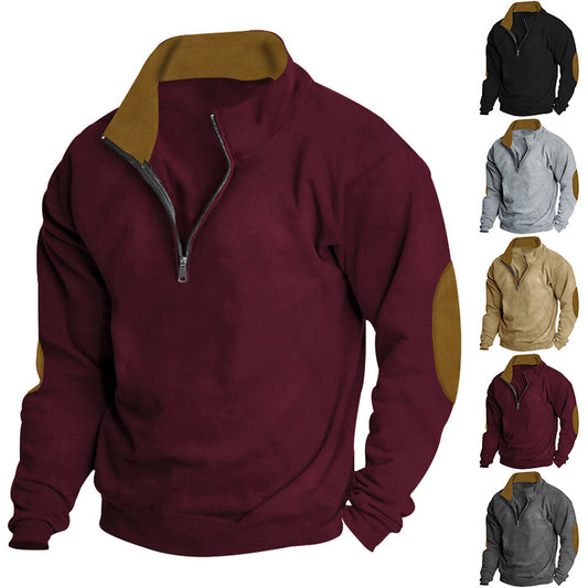 Men's sweater with high collar and zip closure Skorter