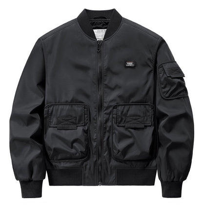 Men's Bomber Jacket with Multifunctional Pockets Skorter