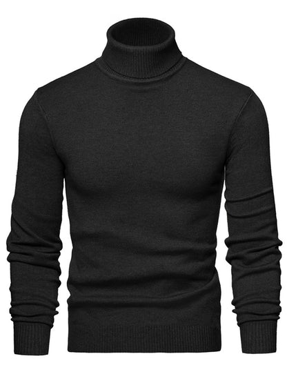 Men Timeless Turtleneck Sweater made of Soft Wool Skorter