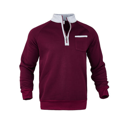 Men's sweatshirt with half zipper and moisture-regulating fabric Skorter