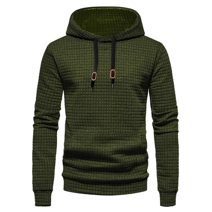 Men's design hoodie with high collar and textured fabric Skorter