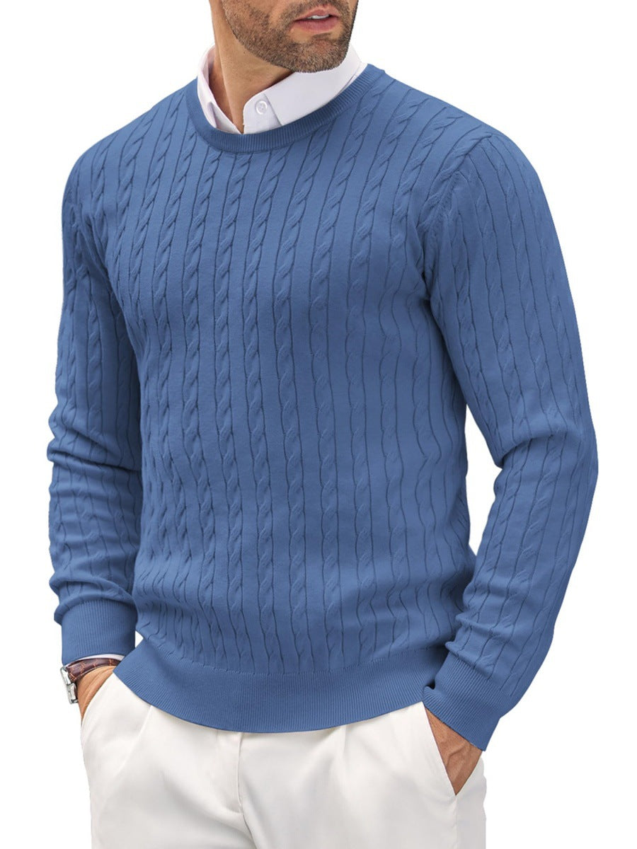 Men's knit sweater with herringbone pattern Skorter