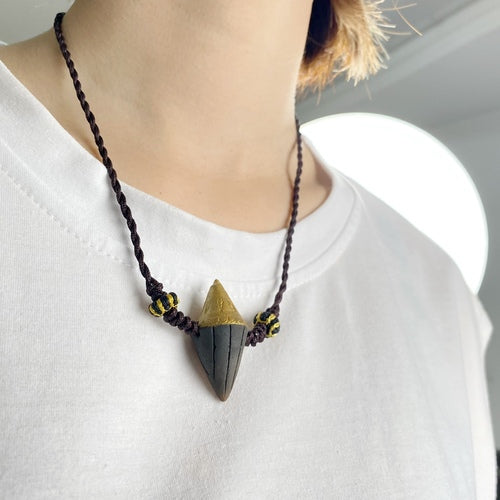 Skorter | The Tibetan handmade mud rubbing and Tibetan ornaments pendant necklace