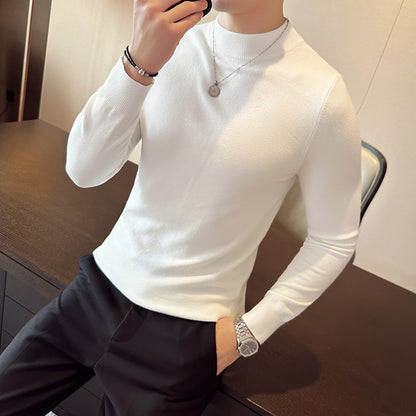 Men's stylish sweater with high collar and elegant fit Skorter