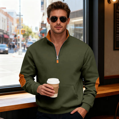 Men's stylish hoodie with zipper and practical pockets Skorter