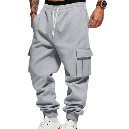 Men's cargo joggers with side pockets and elastic waistband Skorter