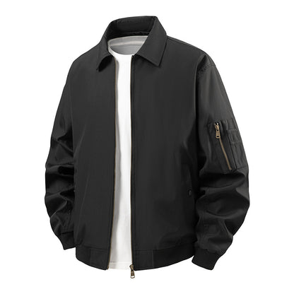 Men's sporty bomber jacket with practical zip pockets Skorter