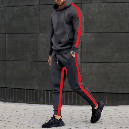 Men's tracksuit with hood and contrasting side elements Skorter
