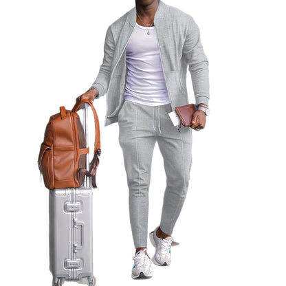 Men's sporty tracksuit with modern cut and breathable material Skorter