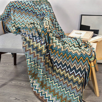 Skorter | Bohemia sofa rug cover rug summer knitted rug air conditioning rug