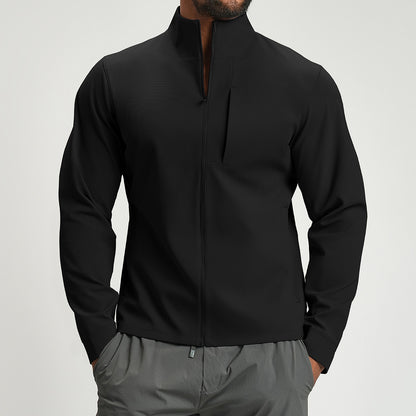 Men's Breathable Hybrid Jacket with High Collar Skorter