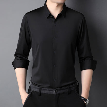 Men's elegant short sleeve shirt with fine shine Skorter