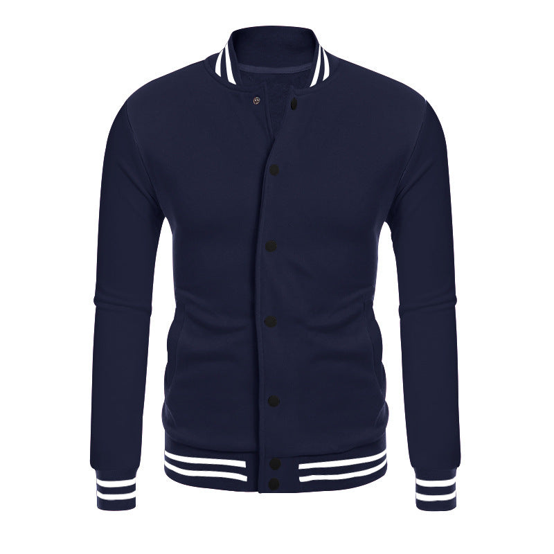 Men's sporty sweatshirt jacket with elegant contrasts and practical pockets Skorter