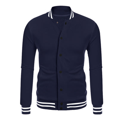 Men's sporty sweatshirt jacket with elegant contrasts and practical pockets Skorter