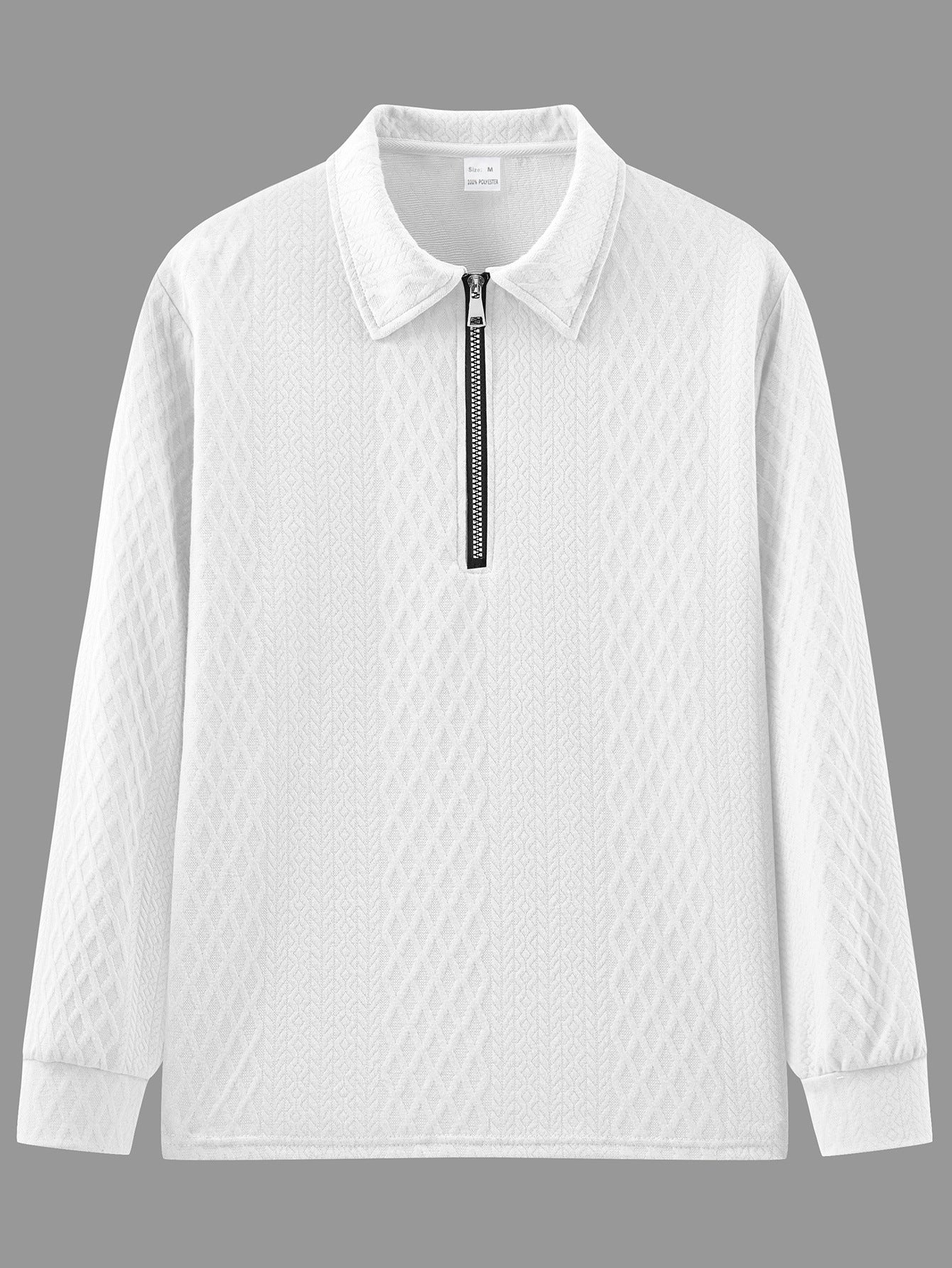 Men's sweatshirt with trendy stand-up collar and textured design Skorter