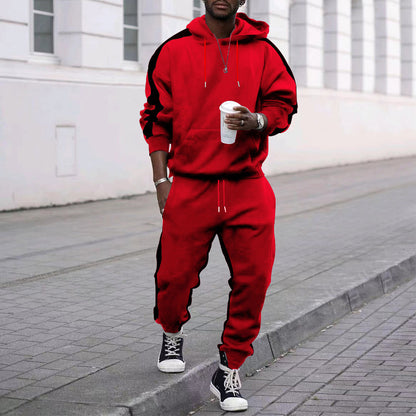Men's tracksuit with hood and contrasting side elements Skorter