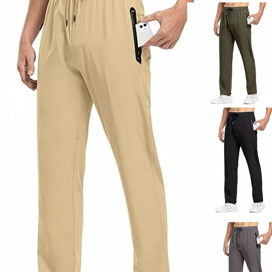 Men's sporty leisure pants with side zip pockets Skorter