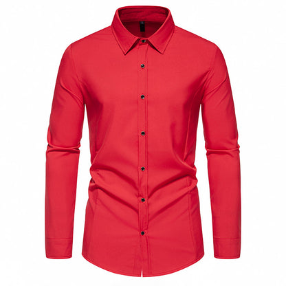 Men's fashionable long-sleeve shirt with elegant cut Skorter