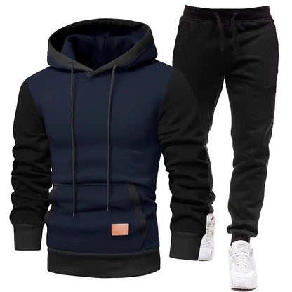 Men's Sporty Hoodie and Jogging Pants Set Skorter