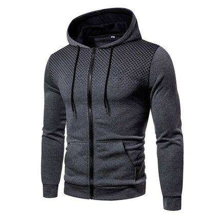 Men's stylish zip hoodie with breathable inserts Skorter