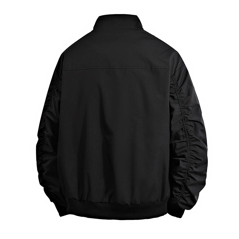 Men's transitional jacket with high collar and practical zip pockets Skorter