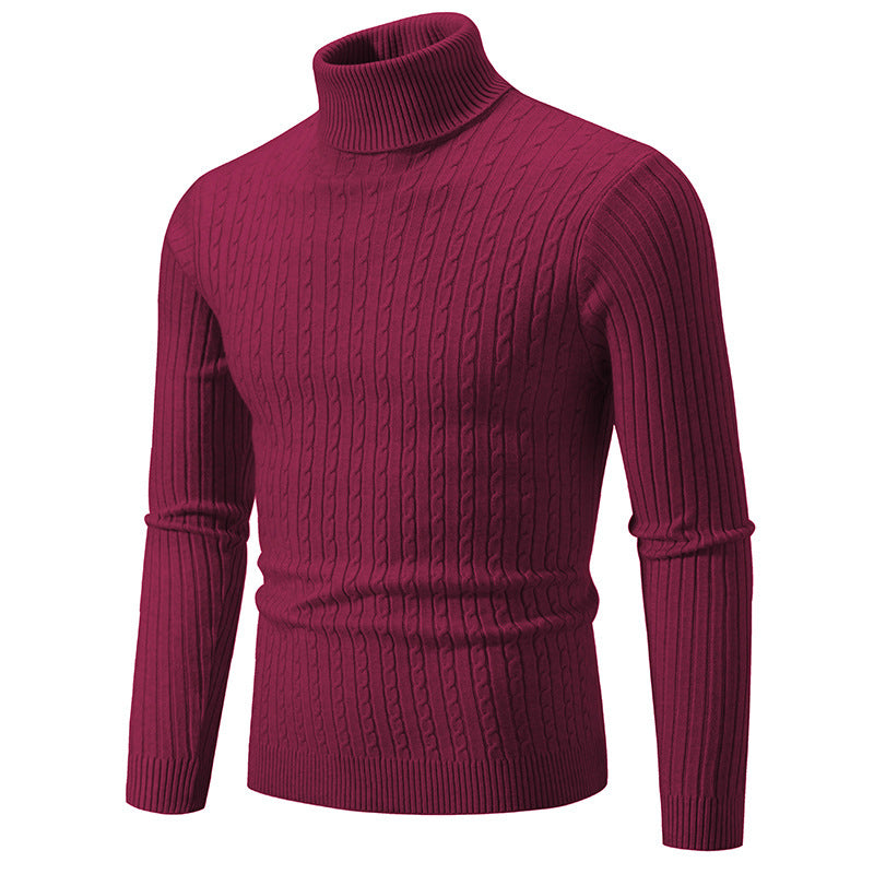 Men's stylish turtleneck sweater made of fine knit Skorter