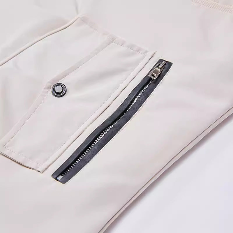 Men's winter jacket with removable faux fur collar and versatile pockets Skorter