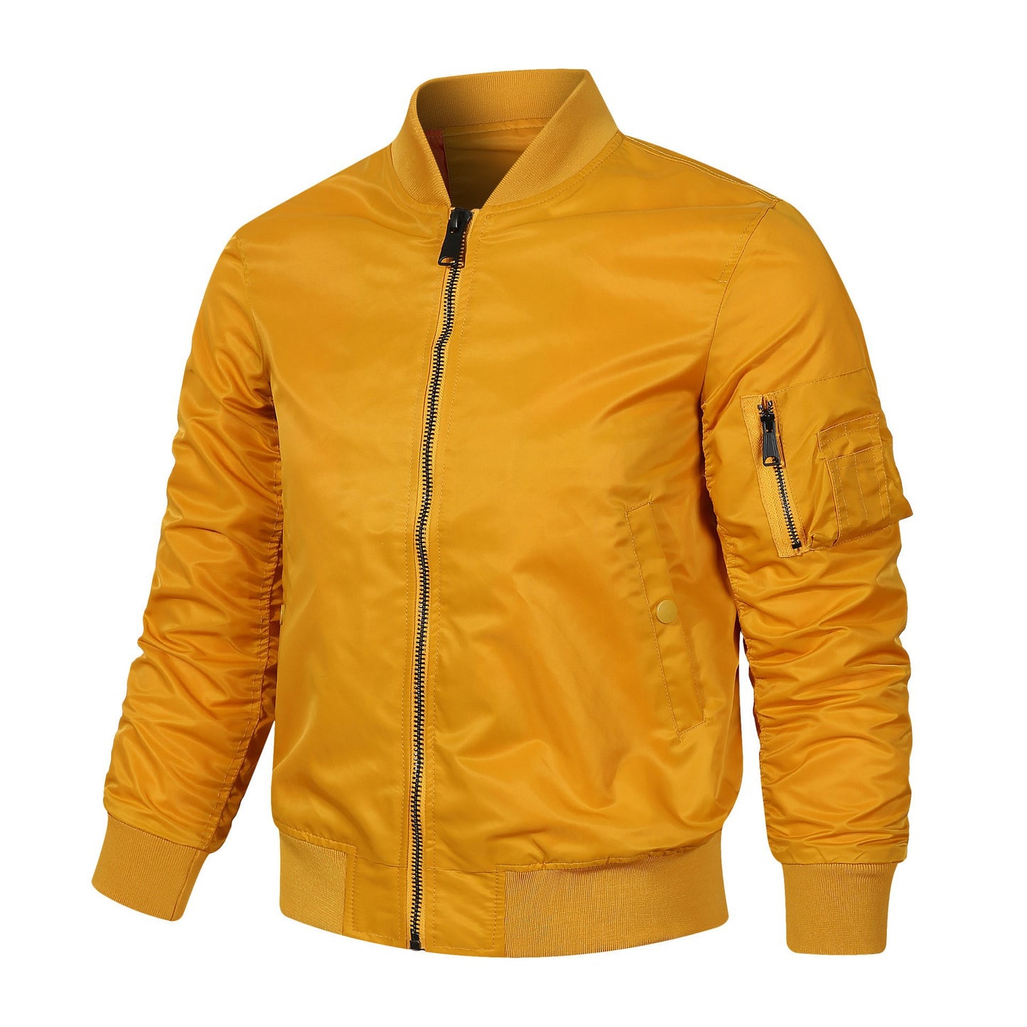 Herrbomberjacka med funktionella fickor och avslappnad design Skorter